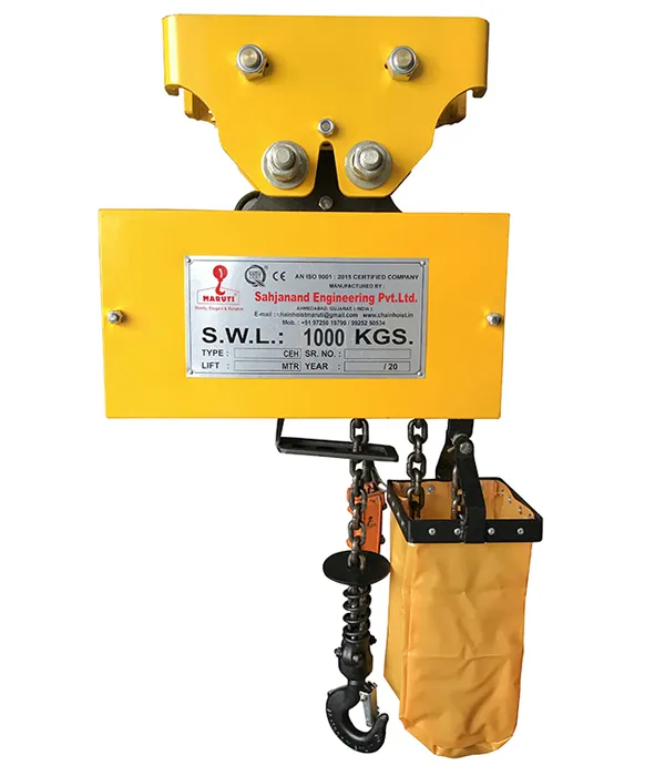 Euro Type Electric Chain Hoist Manufacturer